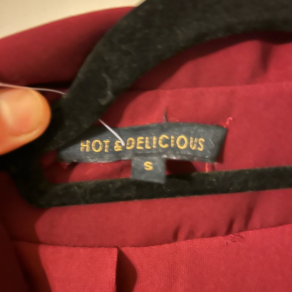 Maroon Hot & Delicious blazer - Picture 2 of 2